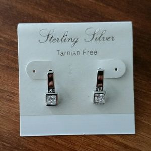 ***SOLD*** Sterling silver CZ studs