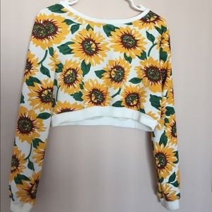sunflower cropped sweatshirt
