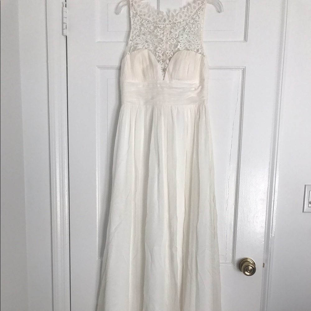 Aidan Mattox white gown