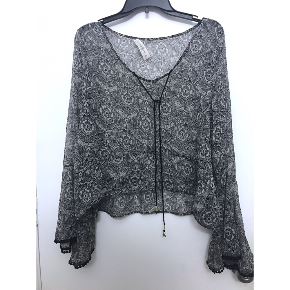 Abercrombie Sheer Patterned Blouse