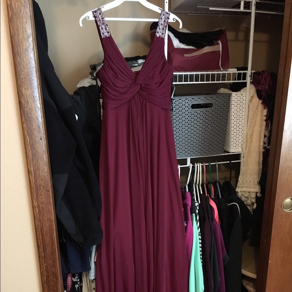 NEW WITH Tags: gorgeous burgundy prom dress