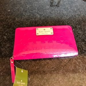 Magenta kate spade wallet