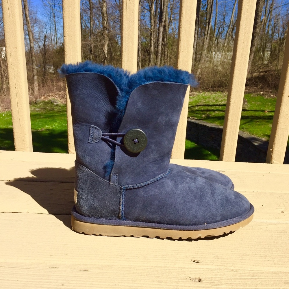 Navy UGG Bailey Button Boots