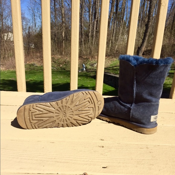 Navy UGG Bailey Button Boots - Picture 2 of 3
