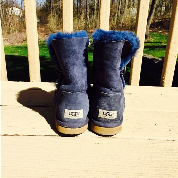 Navy UGG Bailey Button Boots - Picture 3 of 3