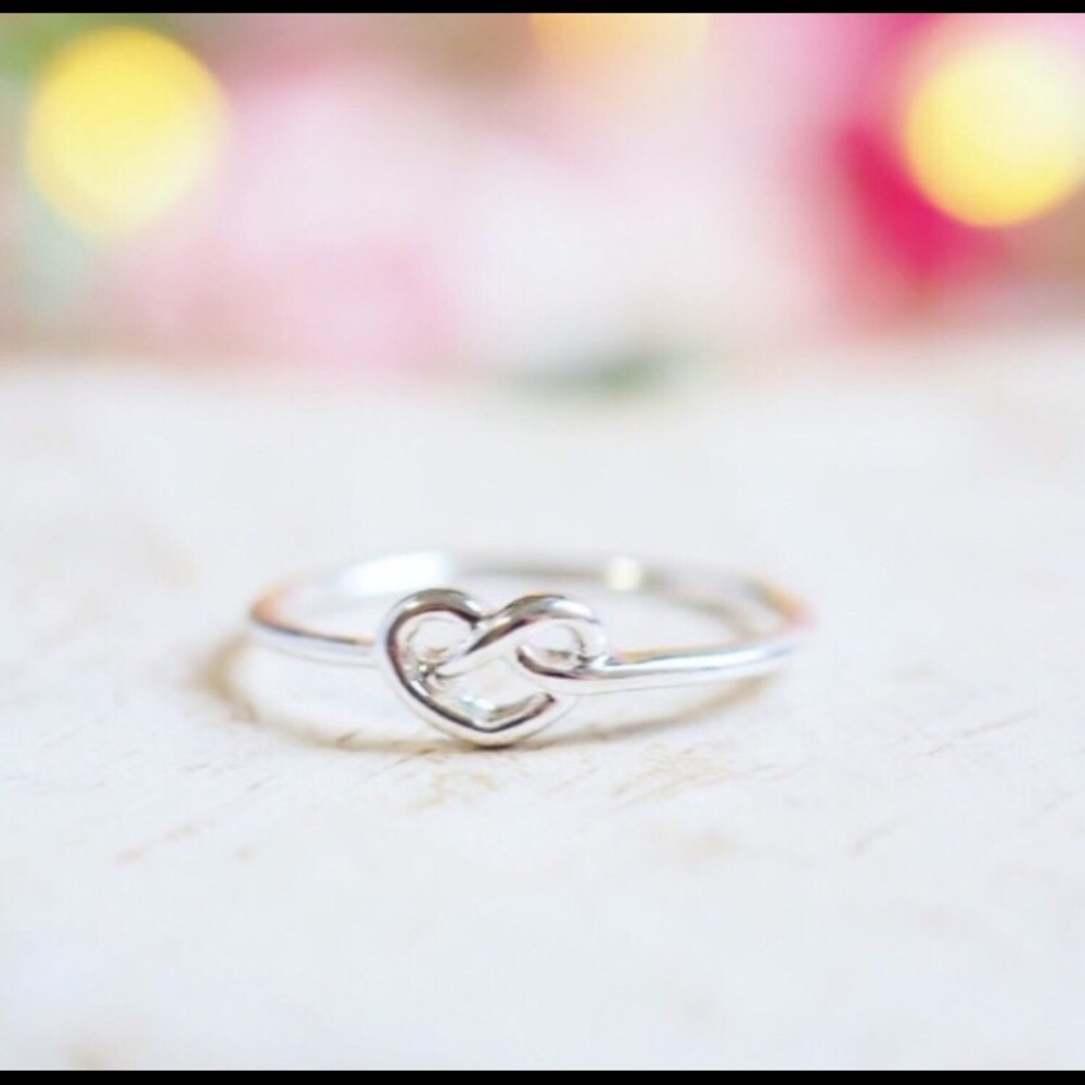 Silver Love Knot Ring - Picture 2 of 3