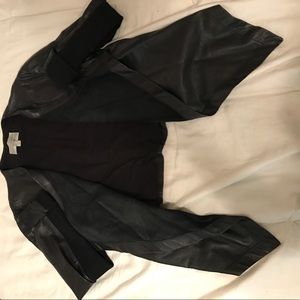 Hinge leather jacket