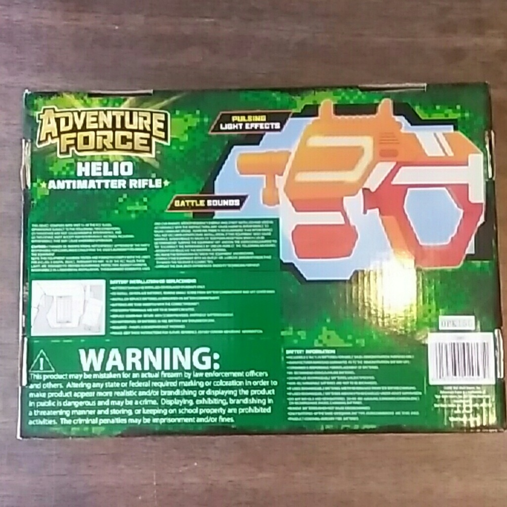 NIB ADVENTURE FORCE HELIO ANTIMATTER RIFLE - Picture 2 of 2
