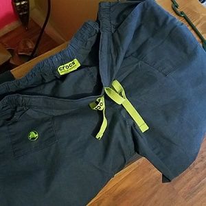 Croc scrub pants