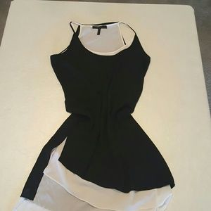 Black and White Asymmetrical Dress