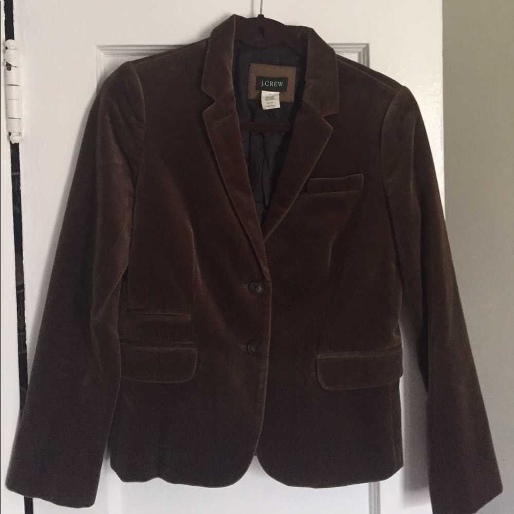 J. Crew velvet jacket size 6