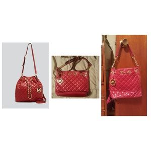 Michael Kors Frankie medium quilted messenger bag