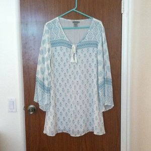 Sweet Spring or Summer Tunic, 100% Rayon