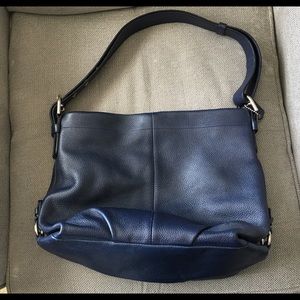Leather Navy Coach Purse