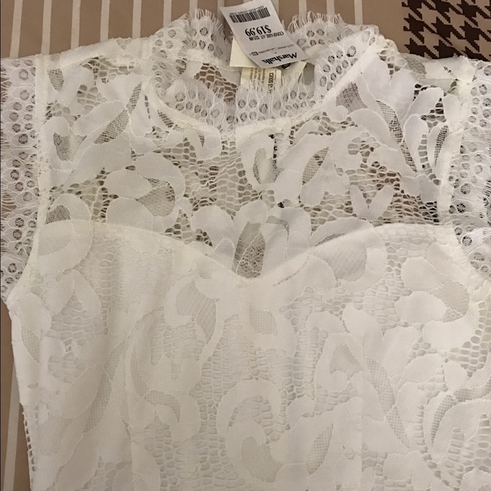 White lace dress