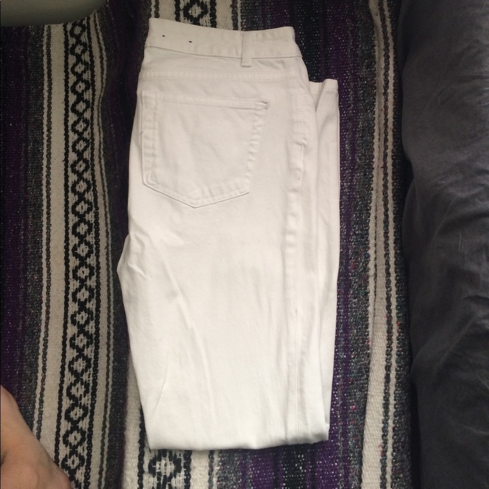 Chaps white straight leg pants
