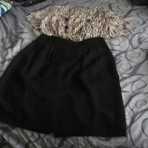 Blouse and skirt