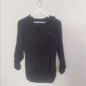 OLD NAVY charcoal button down