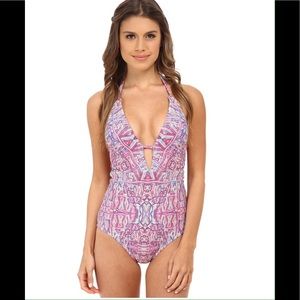 Nanette Lepore Goddess One piece Swimsuit M Anthro