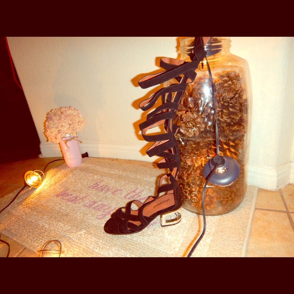 Jeffrey Cambell gladiator sandals never worn!!