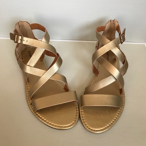 rampage gold sandals