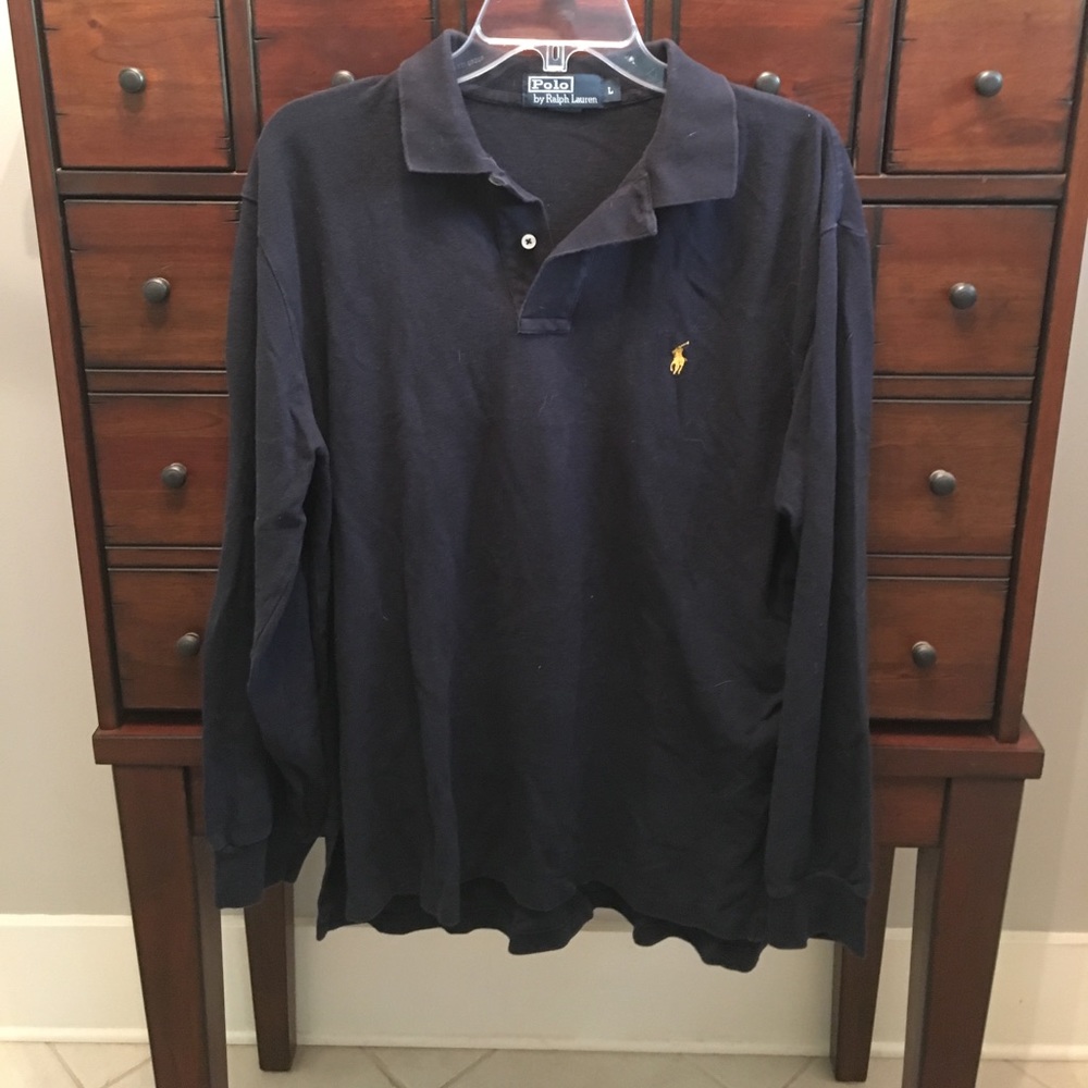 Men's long sleeve polo