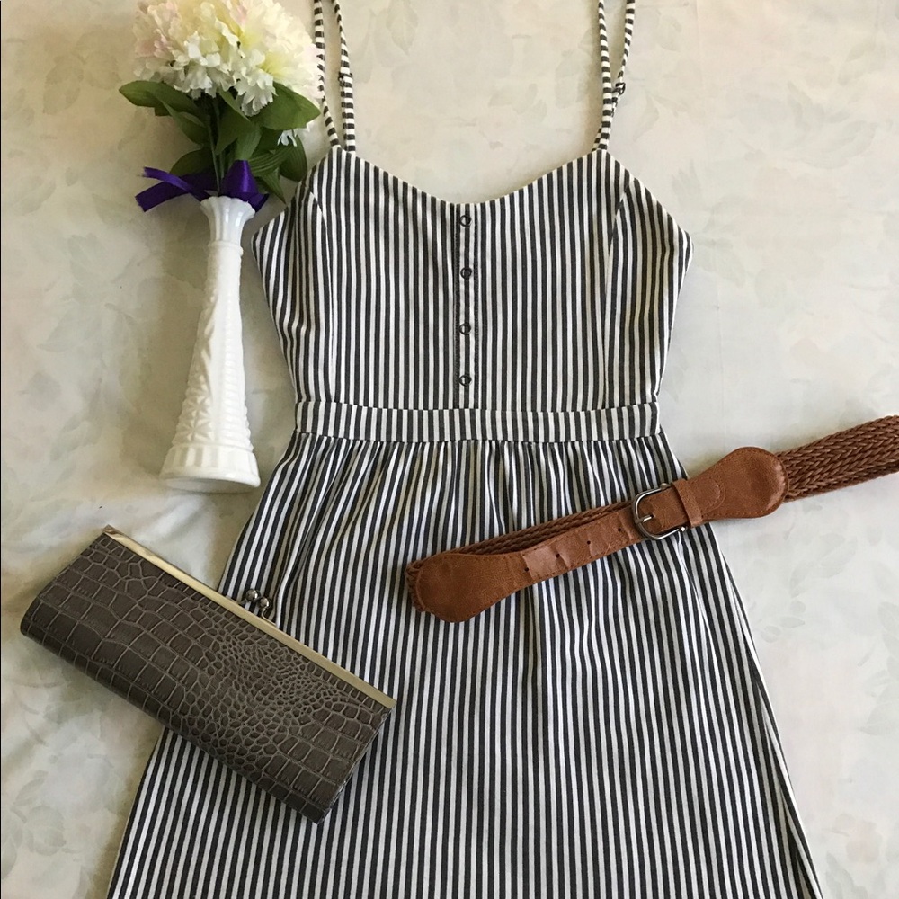 White & Gray O'Neill Mini Dress