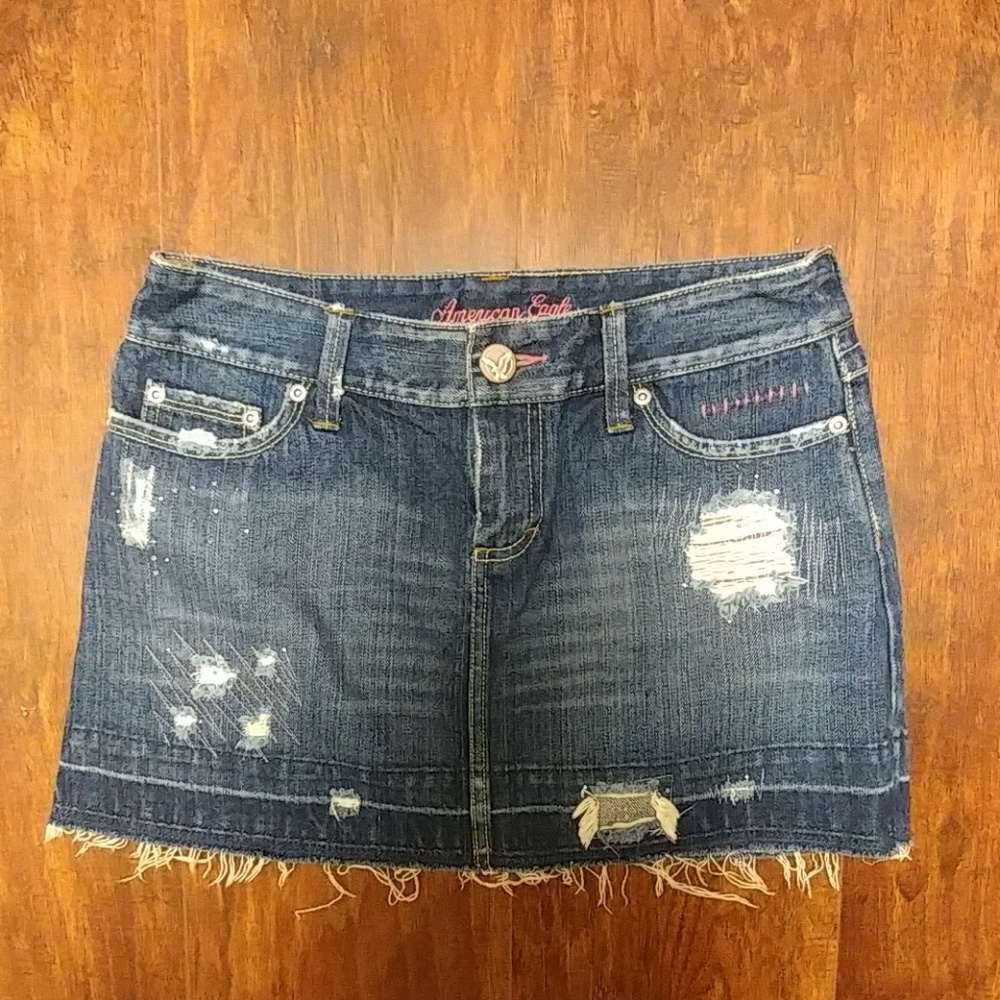 American Eagle Jean Short Skirt
