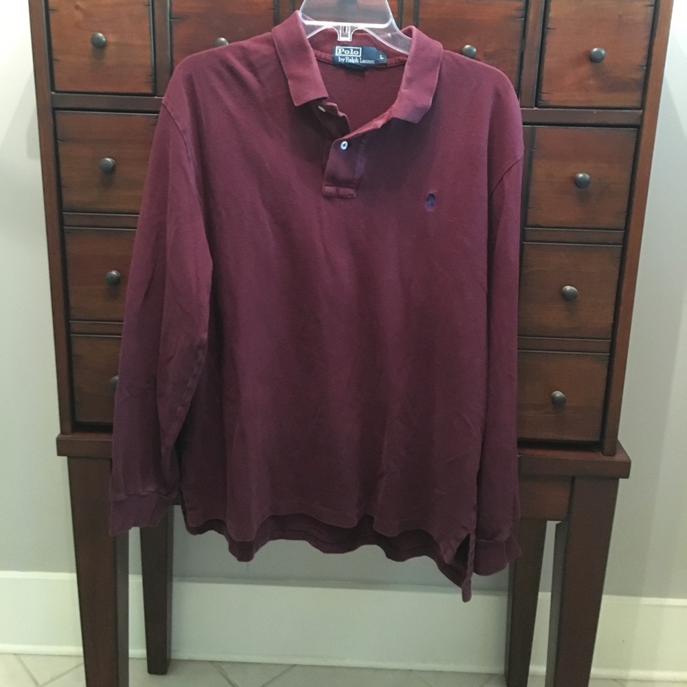 Men's long sleeve polo