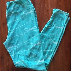 LulaRoe Bow leggings HTF UNICORN!