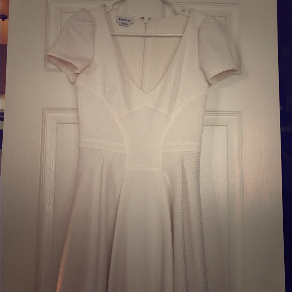 Bebe white dress