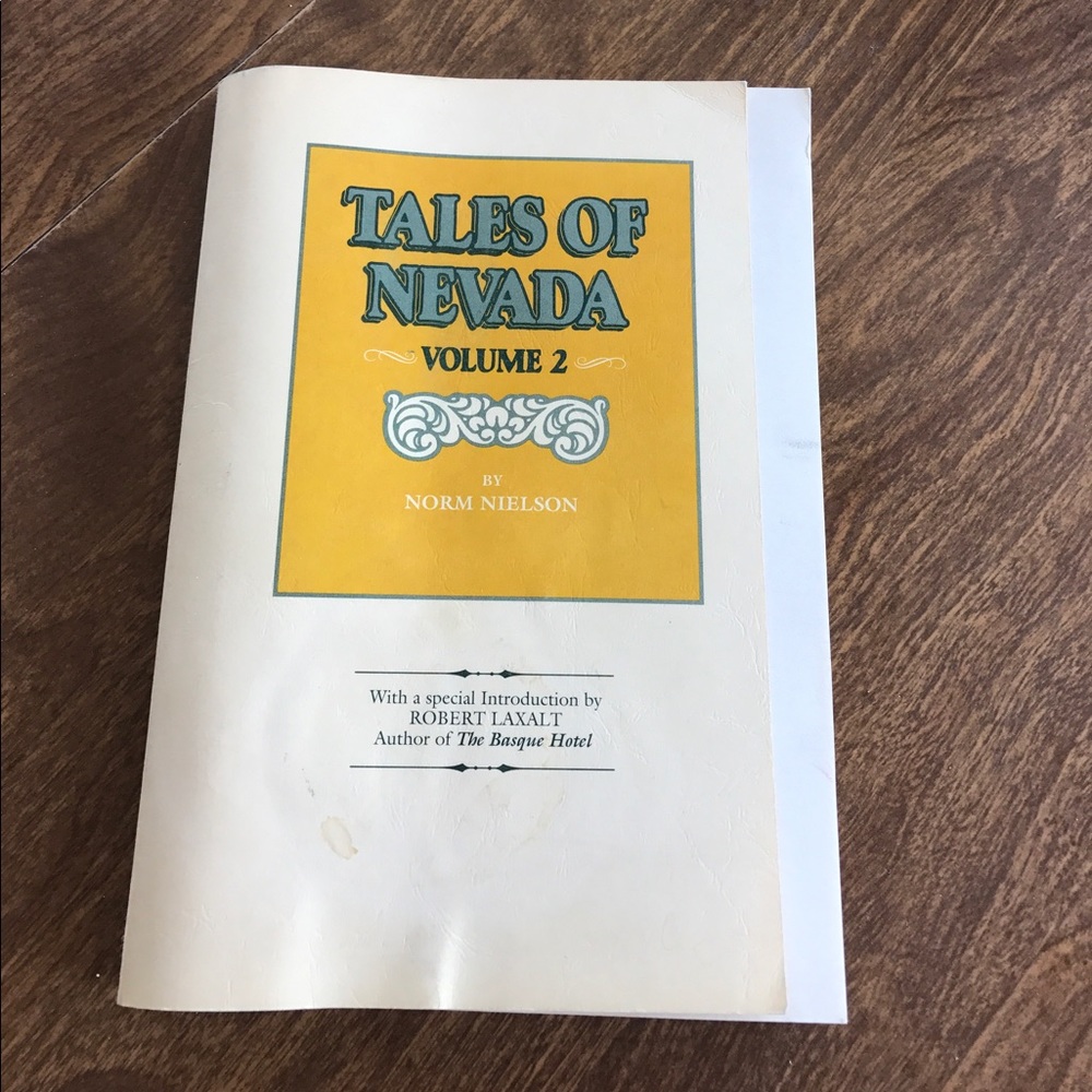 Signed copy of tales of Nevada book