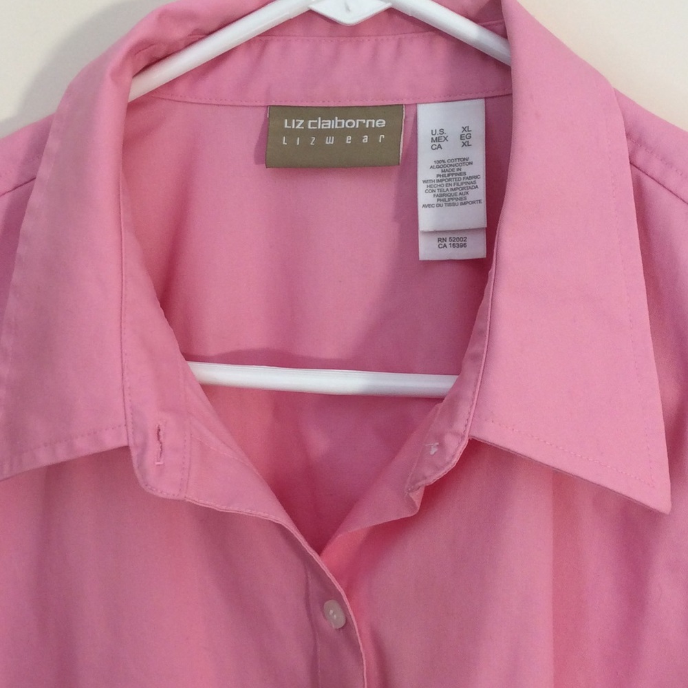 Pink blouse by Liz wear xl