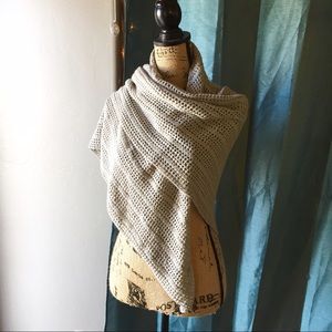 Handmade Prayer Shawl in Heather Gray