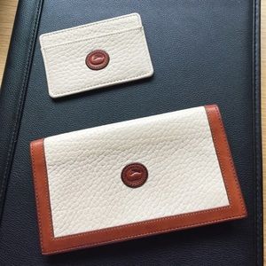 Vintage Dooney & Bourke leather accessories.