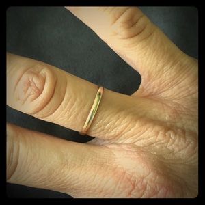 Thin 14k Gold Band
