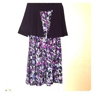 Sleeveless dress with short jacket