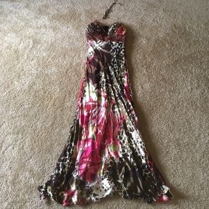 Silk prom dress