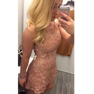 Top shop Light Pink lace dress