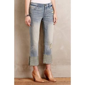Distressed Anthropologie Boyfriend Jeans Pilcro