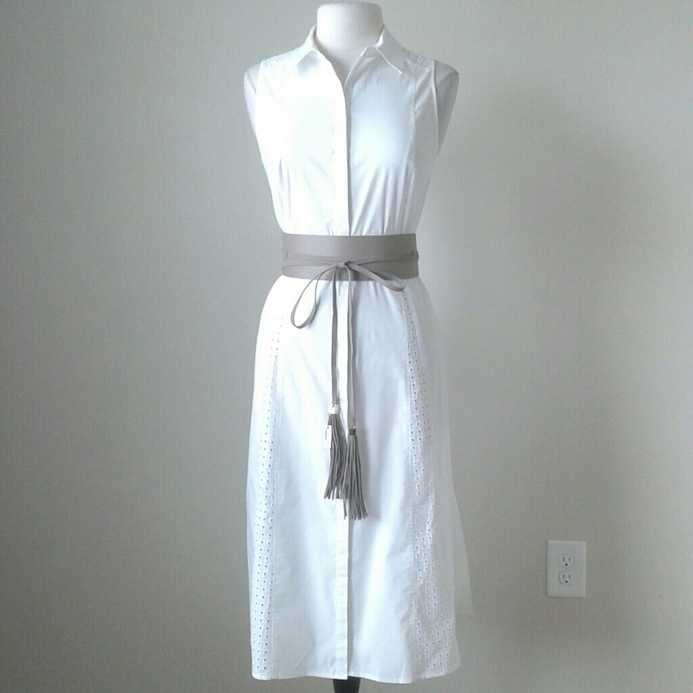 Tassel detail wide obi belt gray taupe SOLD OUT!! - Picture 5 of 5