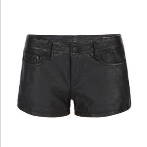 All Saints Perry Leather Shorts