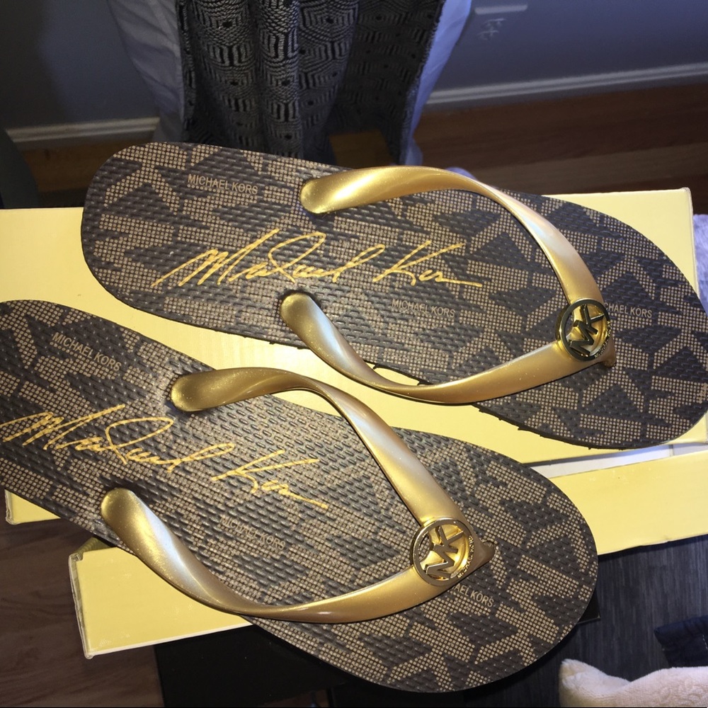 BRAND NEW Michael Kors Flip Flops