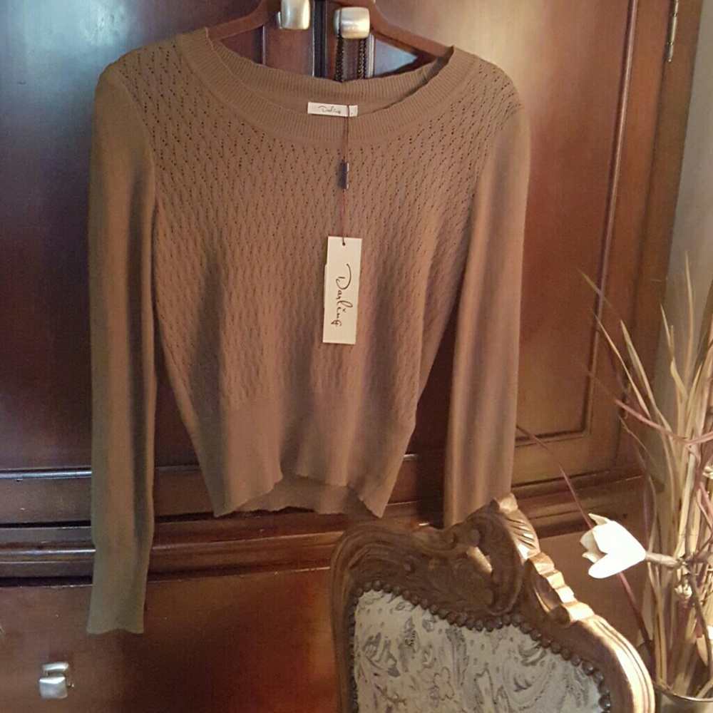 Beautiful New Army Green Sweater