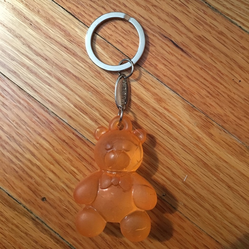 Furla orange bear keychain!