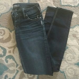 Silver Skinny Jeans