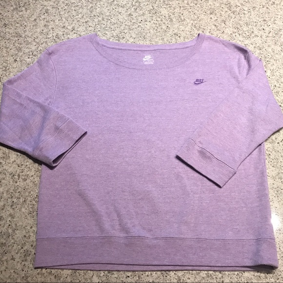 light purple nike crewneck