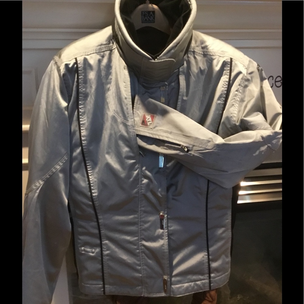 Silver Ski Jacket Size Large
