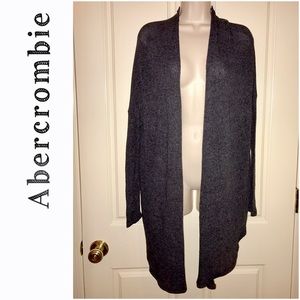 Asymmetrical Slit Back Lace Duster Sweater Jacket Top