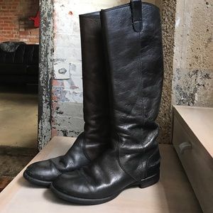 Madewell Archive Black Toned Riding Boots